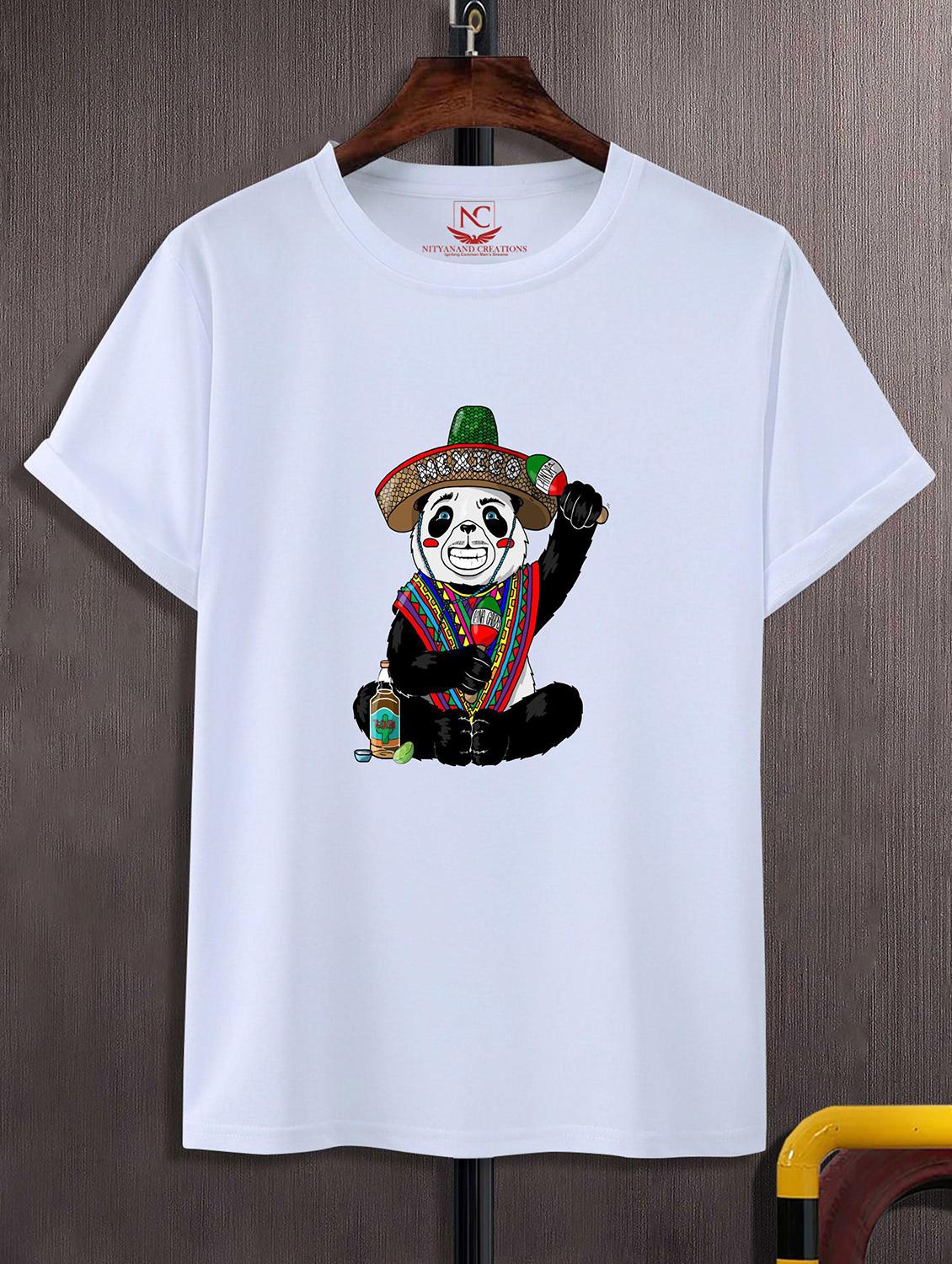 unisex white polyester graphic print t-shirt - 20857100 - Zoom Image - 0
