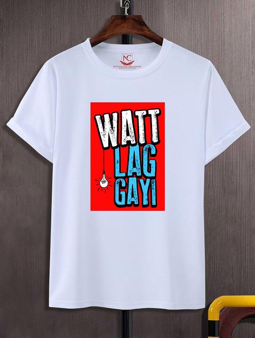 unisex white graphic printed t-shirt - 20857110 - Standard Image - 0