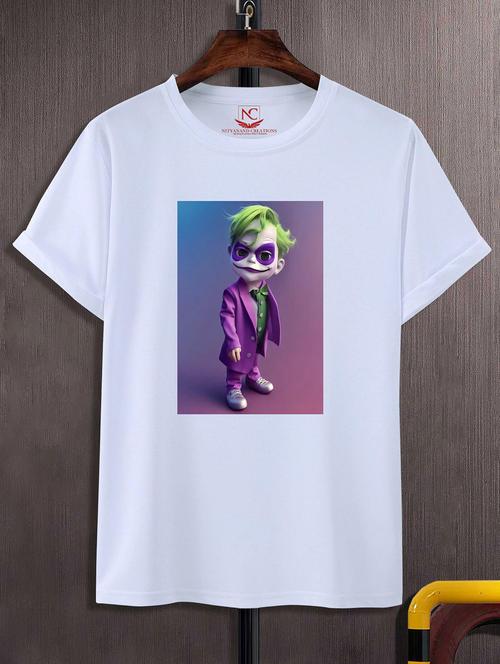 unisex white graphic printed t-shirt - 20857111 - Standard Image - 0