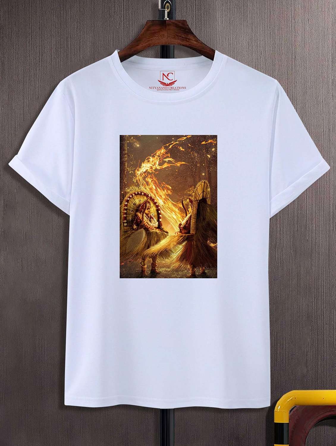 unisex white graphic printed t-shirt - 20857142 - Zoom Image - 0