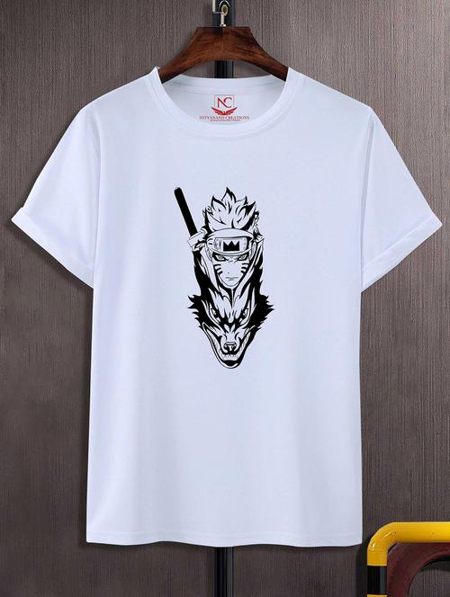 unisex white graphic printed t-shirt - 20857169 -  Standard Image - 0