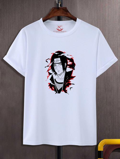 unisex white polyester graphic print t-shirt - 20857171 - Standard Image - 0