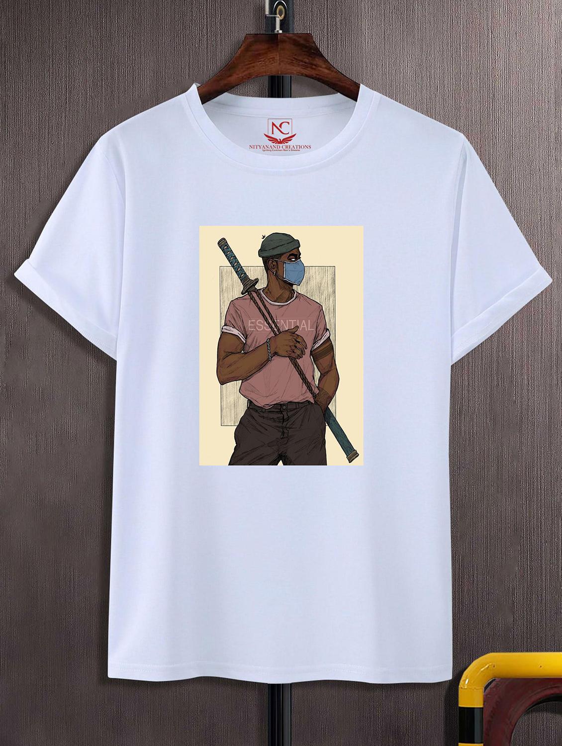 unisex white graphic print t-shirt - 20857228 - Zoom Image - 0