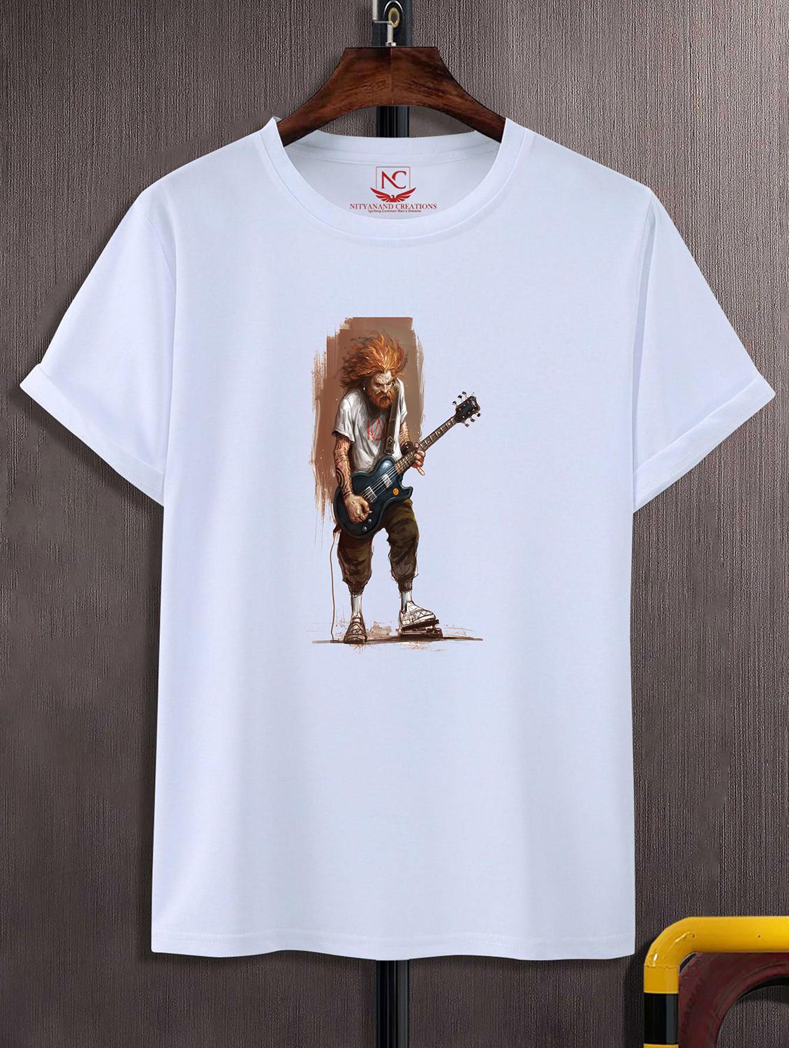 unisex white graphic printed t-shirt - 20857230 - Zoom Image - 0