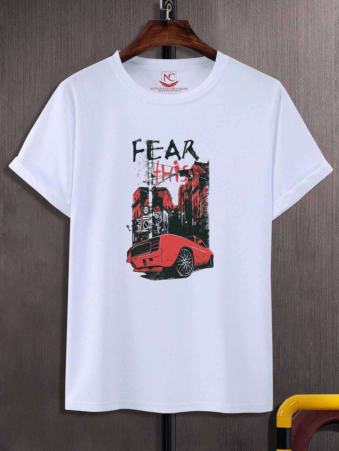 unisex white graphic printed t-shirt - 20857248 -  Zoom Image - 0