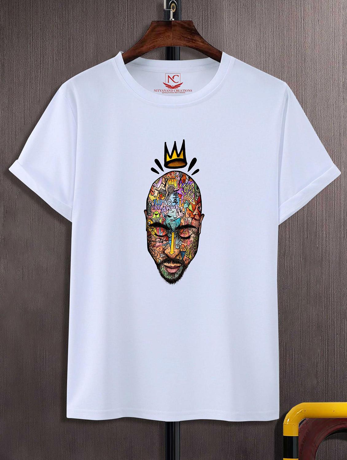unisex white graphic print t-shirt - 20857257 -  Zoom Image - 0