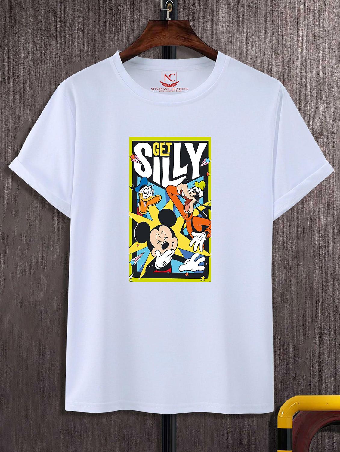 unisex white polyester graphic print t-shirt - 20857273 - Zoom Image - 0