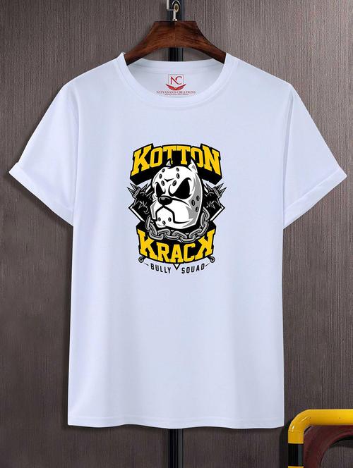 unisex white polyester graphic print t-shirt - 20857327 - Standard Image - 0