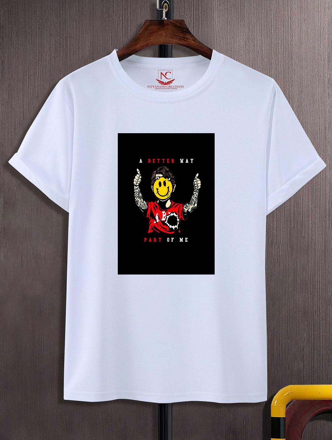 unisex white graphic print t-shirt - 20857329 - Zoom Image - 0