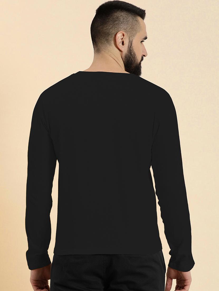 black polyester front print tshirt - 20857433 - Standard Image - 3