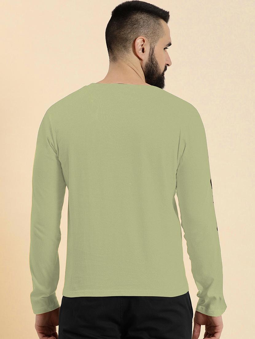 green polyester front print tshirt - 20857435 - Standard Image - 3