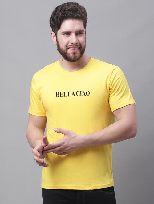 men typographic round neck t-shirt - 20858219 - Standard Image - 0