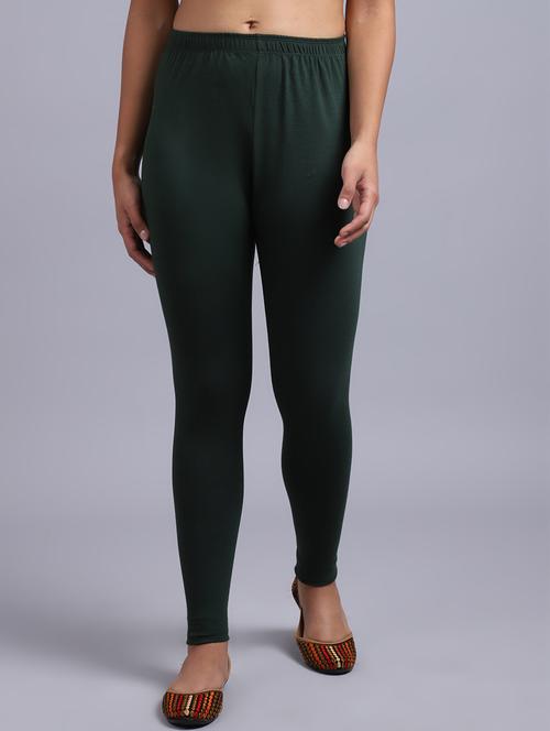 women solid full length leggings - 20858399 - Standard Image - 0