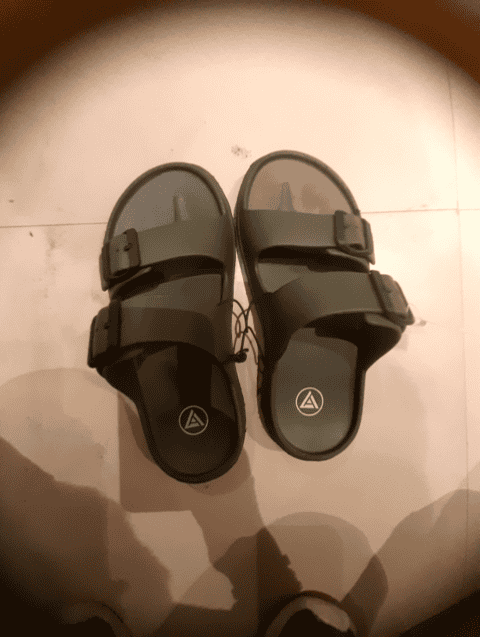 olive pu (polyurethane) slippers - 20862787 - Zoom Image - 0