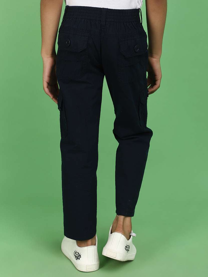 boys solid color cargo trouser - 20862819 -  Standard Image - 3