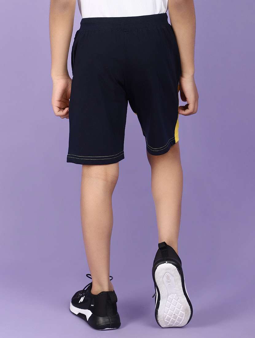 navy blue colourblocked detailed three fourth - 20862838 -  Standard Image - 3