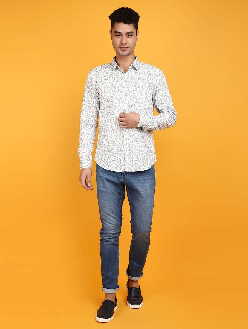 white cotton casual shirt - 20862957 -  Standard Image - 3