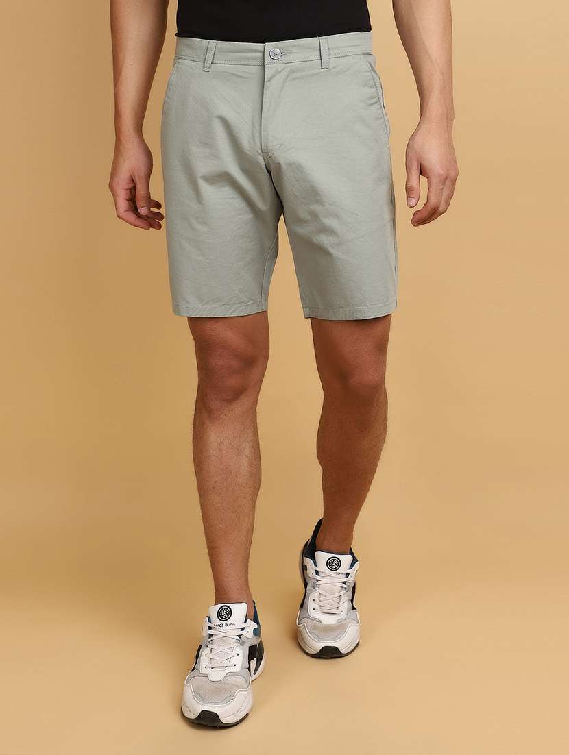 men cotton solids shorts