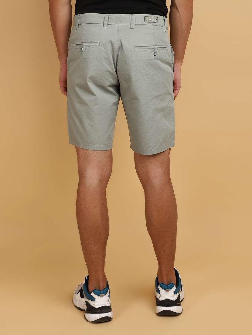 men cotton solids shorts - 20862964 -  Standard Image - 3