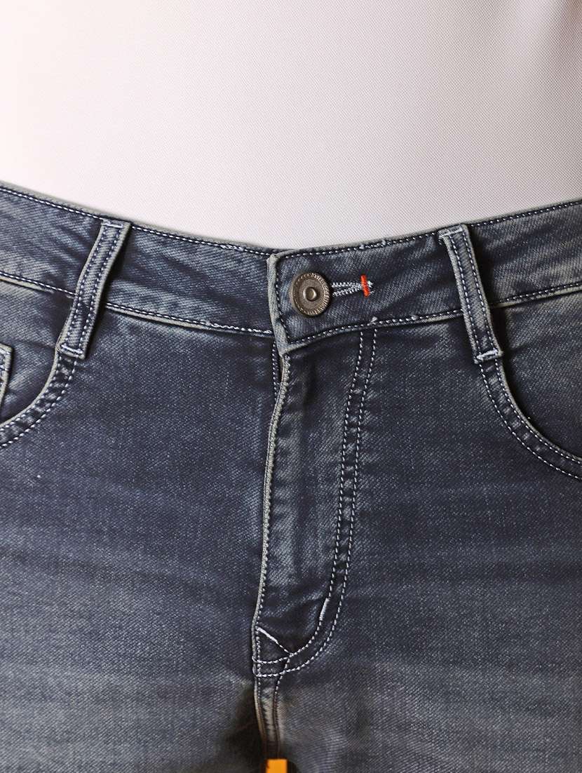men mid rise washed denim jeans - 20863252 -  Standard Image - 3