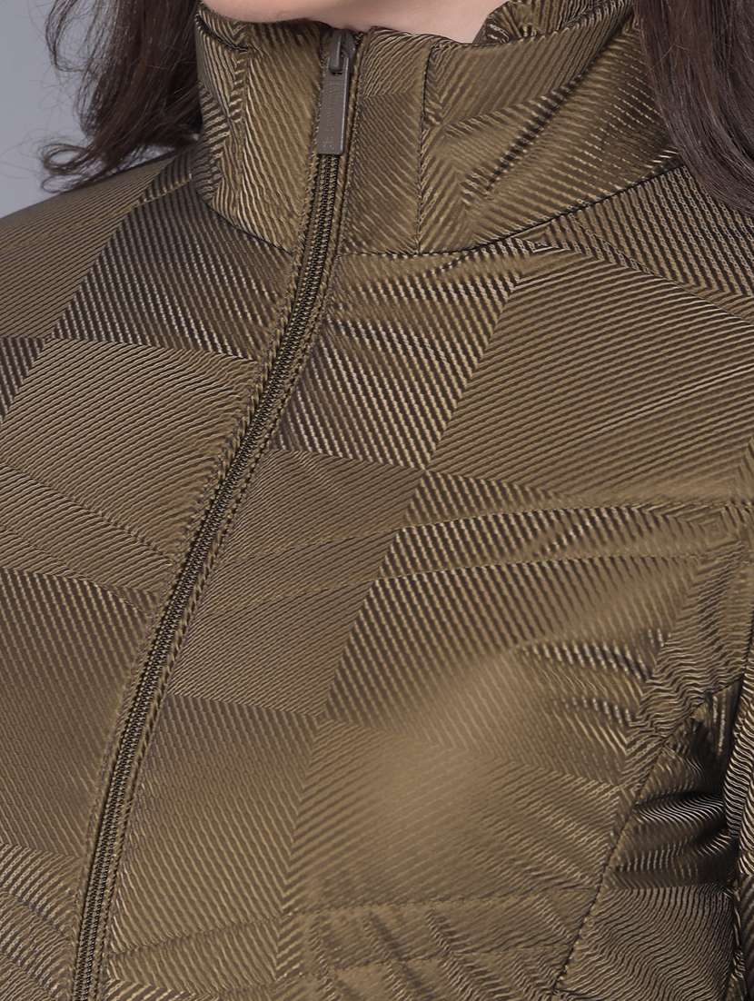 women olive long sleeve jacket - 20864501 - Standard Image - 5