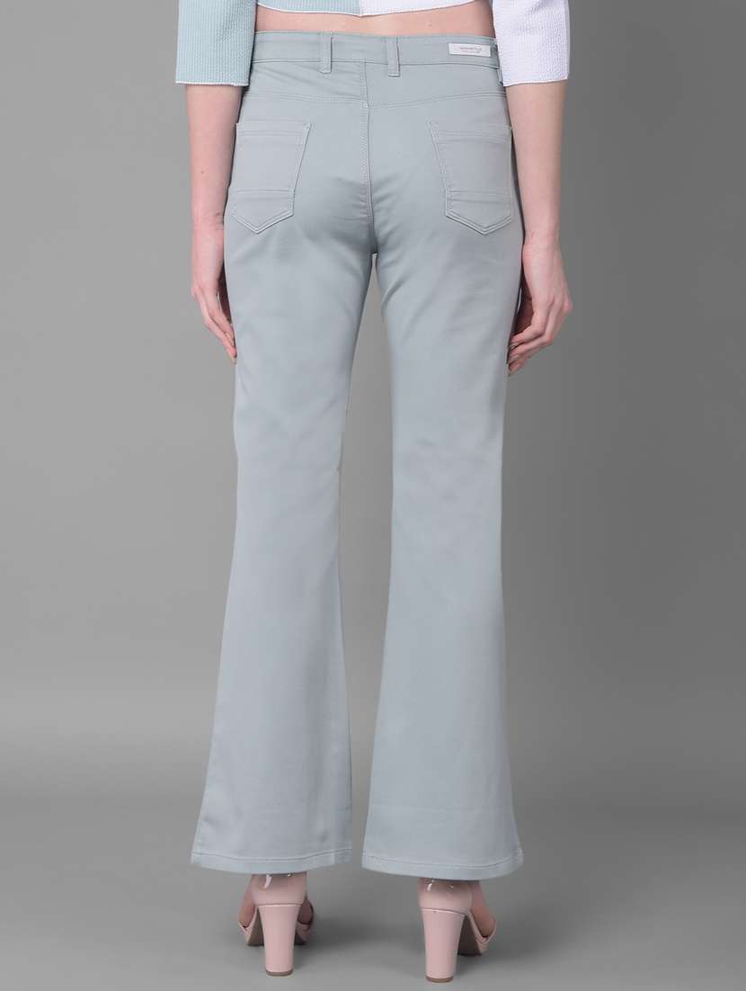 women mid-rise solid bootcut jeans - 20864508 -  Standard Image - 3