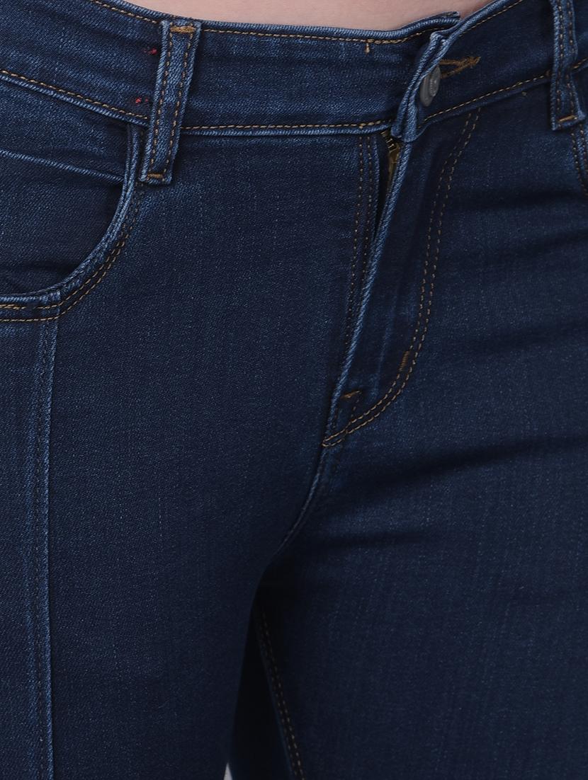 women mid-rise solid skinny jeans - 20864516 - Standard Image - 5