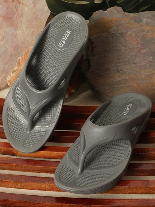 men grey slip on flip flop - 20864529 - Standard Image - 0