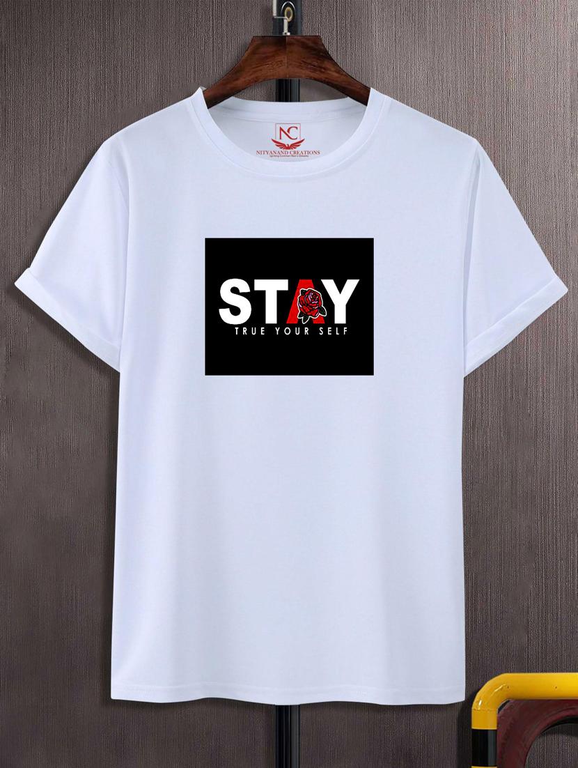 unisex white graphic printed t-shirt - 20866143 - Zoom Image - 0