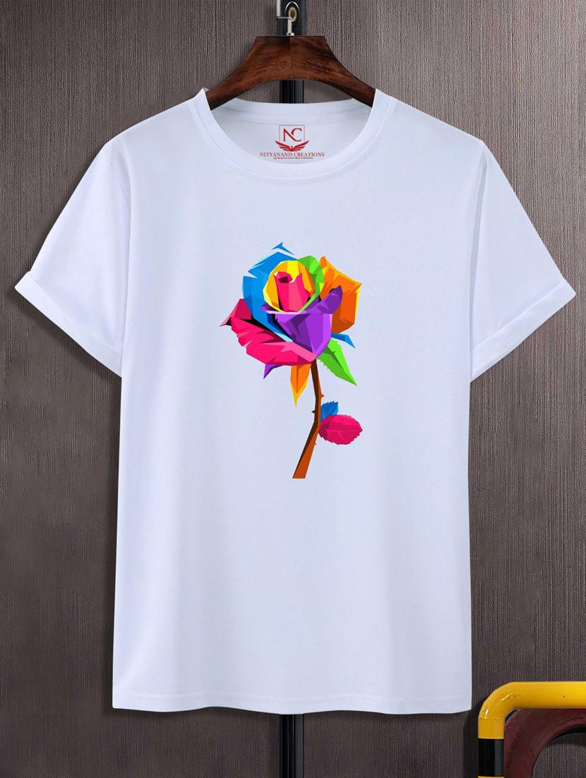 unisex white graphic printed t-shirt - 20866150 -  Zoom Image - 0
