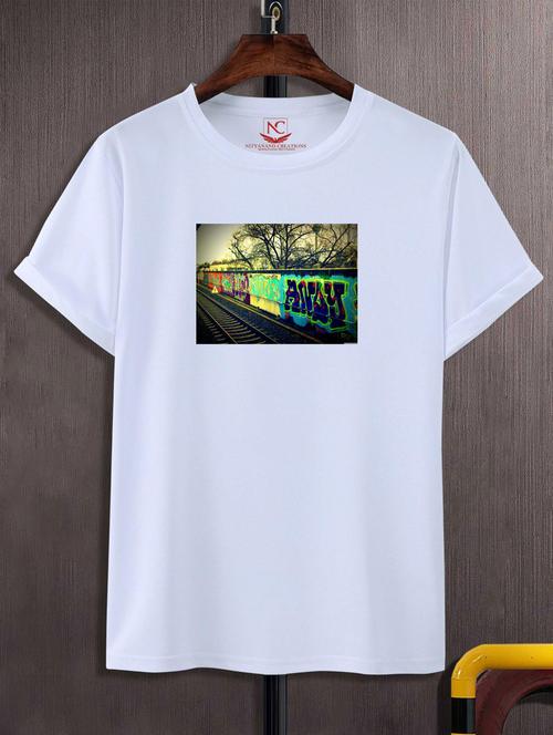 unisex graphic printed t-shirt - 20866249 - Standard Image - 0