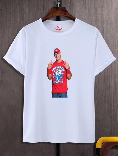 unisex white graphic printed t-shirt - 20866372 -  Standard Image - 0
