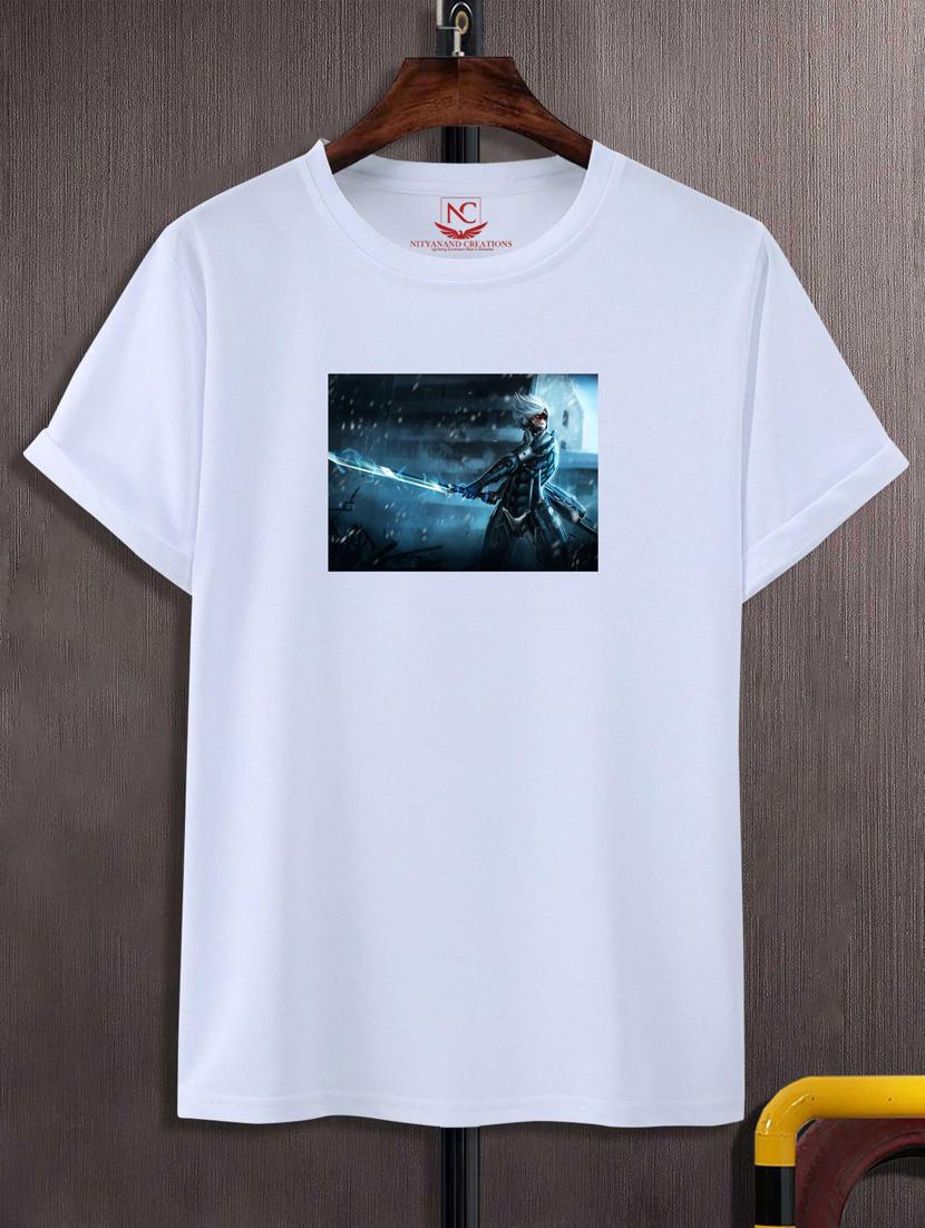 unisex white graphic printed t-shirt - 20866541 - Zoom Image - 0