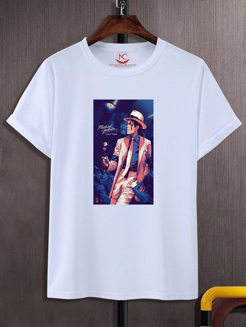 unisex white graphic printed t-shirt - 20866602 - Standard Image - 0