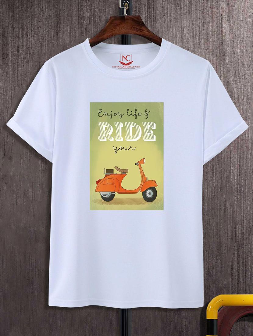unisex white graphic printed t-shirt - 20866616 - Zoom Image - 0