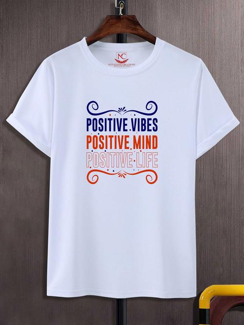 unisex white graphic printed t-shirt - 20866626 - Standard Image - 0
