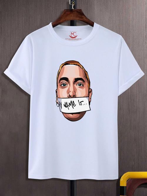 unisex white graphic printed t-shirt - 20866631 -  Standard Image - 0
