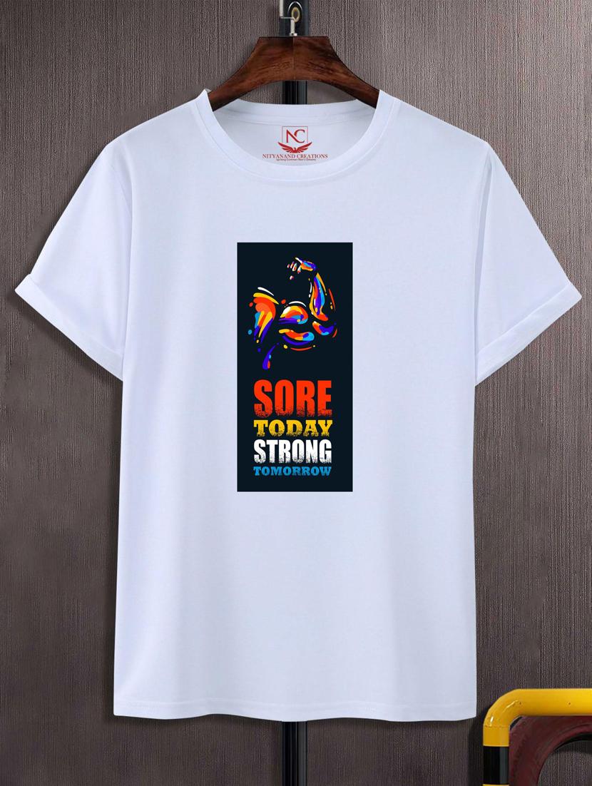 unisex white graphic printed t-shirt - 20866661 - Zoom Image - 0