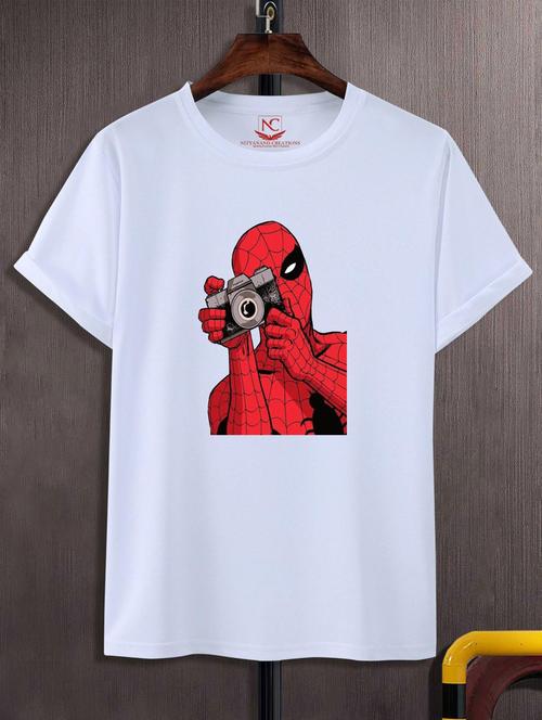 unisex white graphic printed t-shirt - 20866766 - Standard Image - 0
