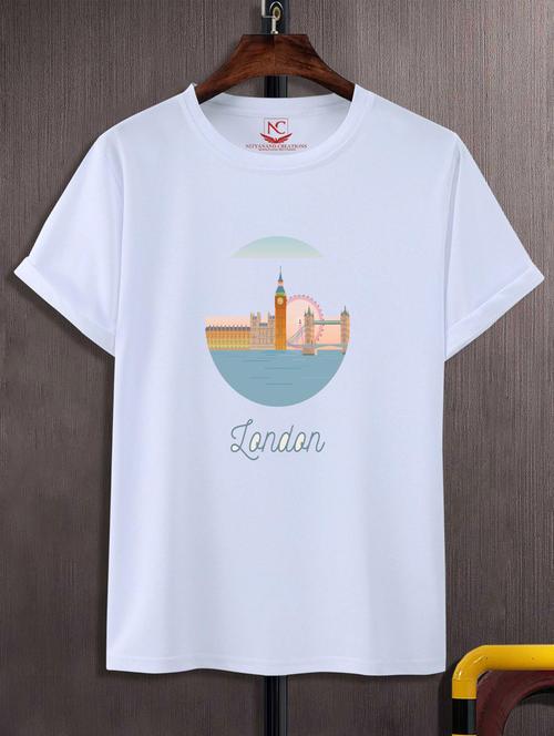unisex white graphic printed t-shirt - 20866770 -  Standard Image - 0