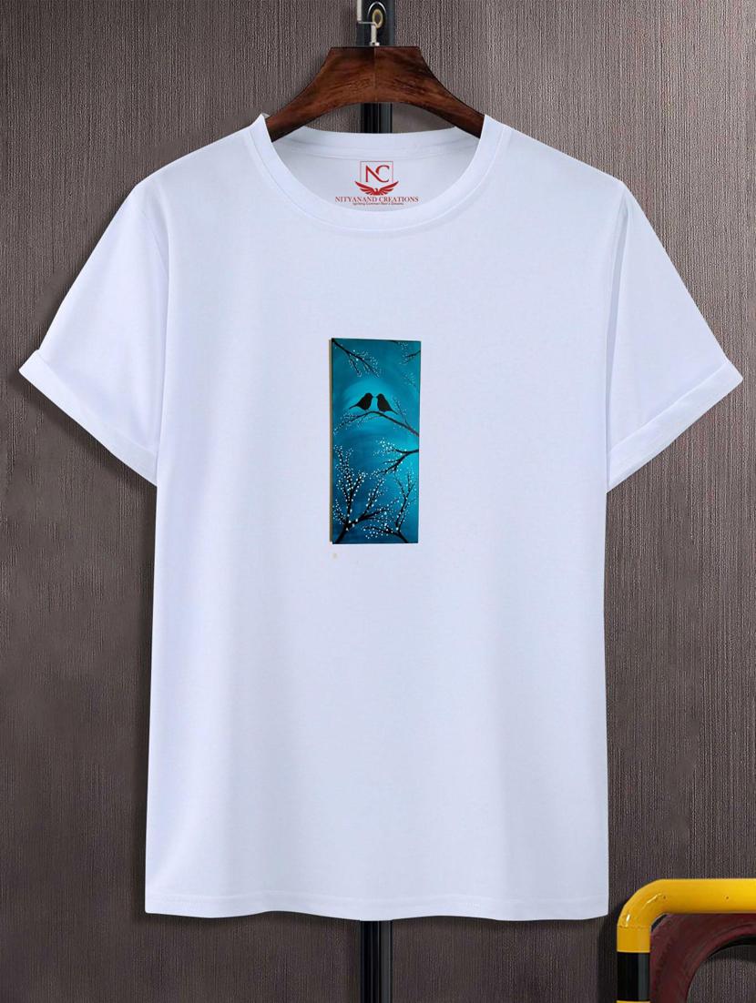 unisex white graphic printed t-shirt - 20866779 - Zoom Image - 0