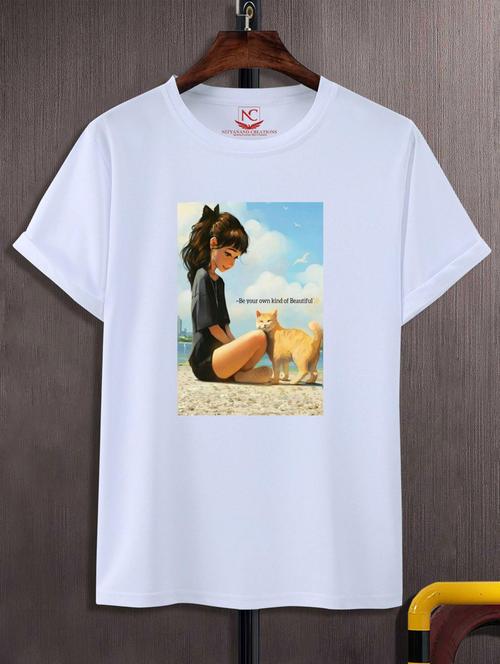 unisex graphic printed t-shirt - 20866792 - Standard Image - 0