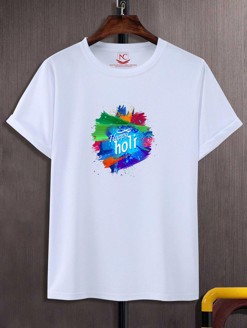 unisex white graphic printed t-shirt - 20866917 -  Zoom Image - 0