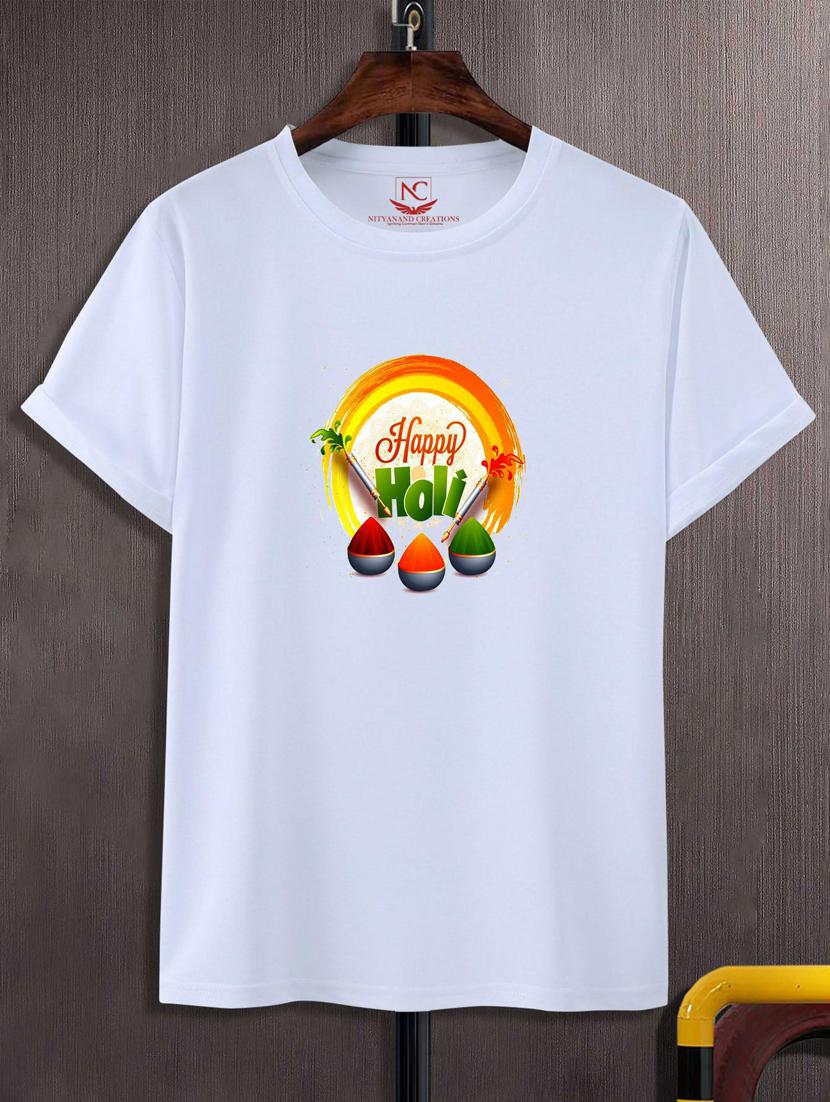 unisex white graphic printed t-shirt - 20866966 - Zoom Image - 0