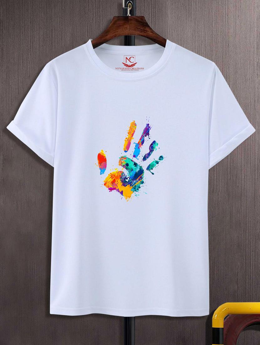 unisex white graphic printed t-shirt - 20867860 - Zoom Image - 0