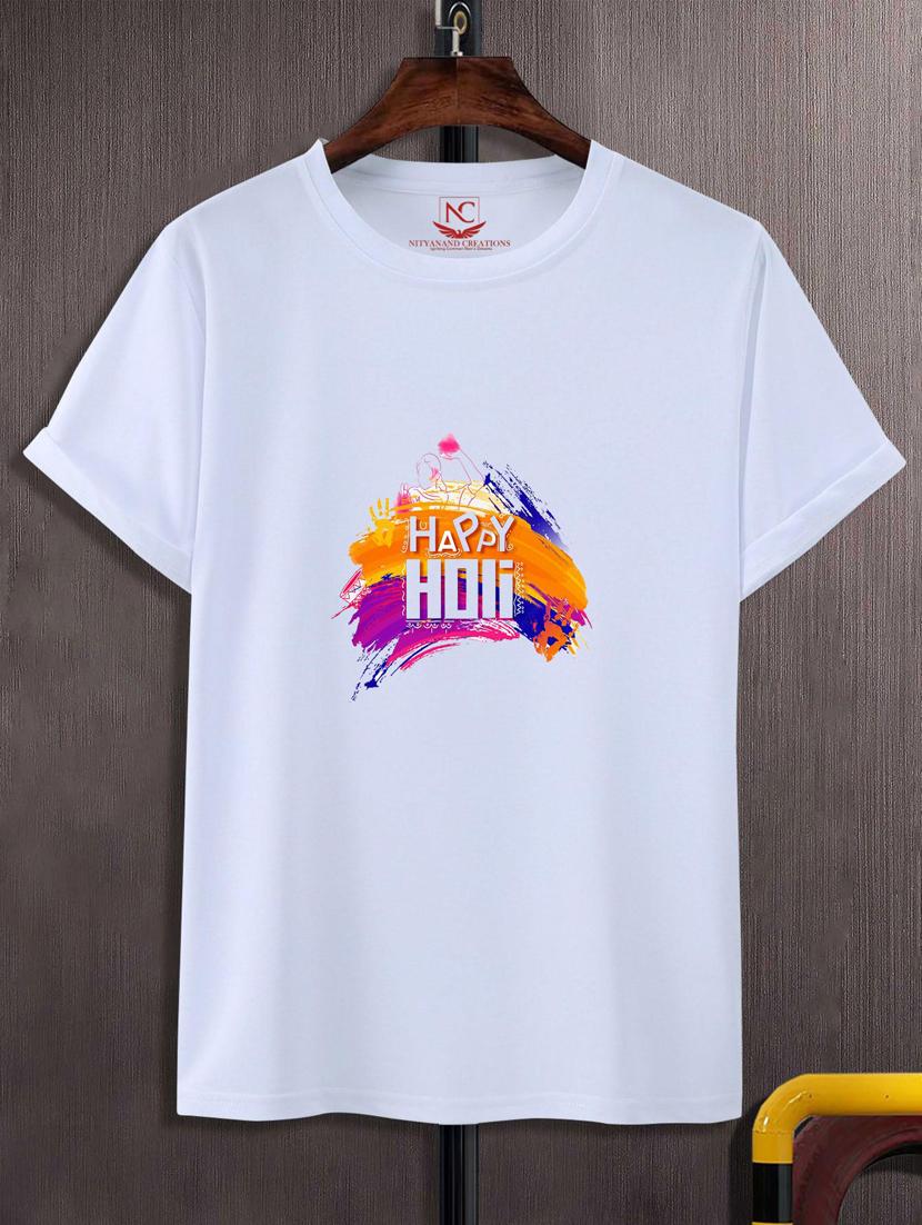 unisex white graphic printed t-shirt - 20867876 - Zoom Image - 0