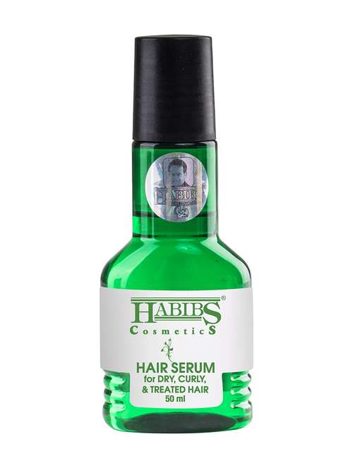 habibs hair serum dry curly & treated hairs for silky & smooth hair tames frizzy hair tangle free & frizz-free hair 50 ml - 20871759 - Standard Image - 0