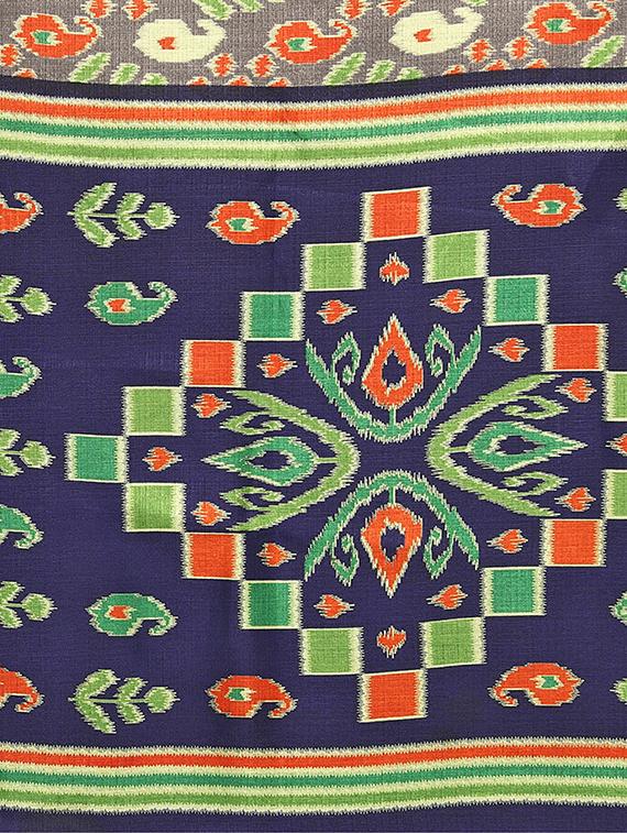 women printed bordered saree with blouse - 20873178 - Standard Image - 3
