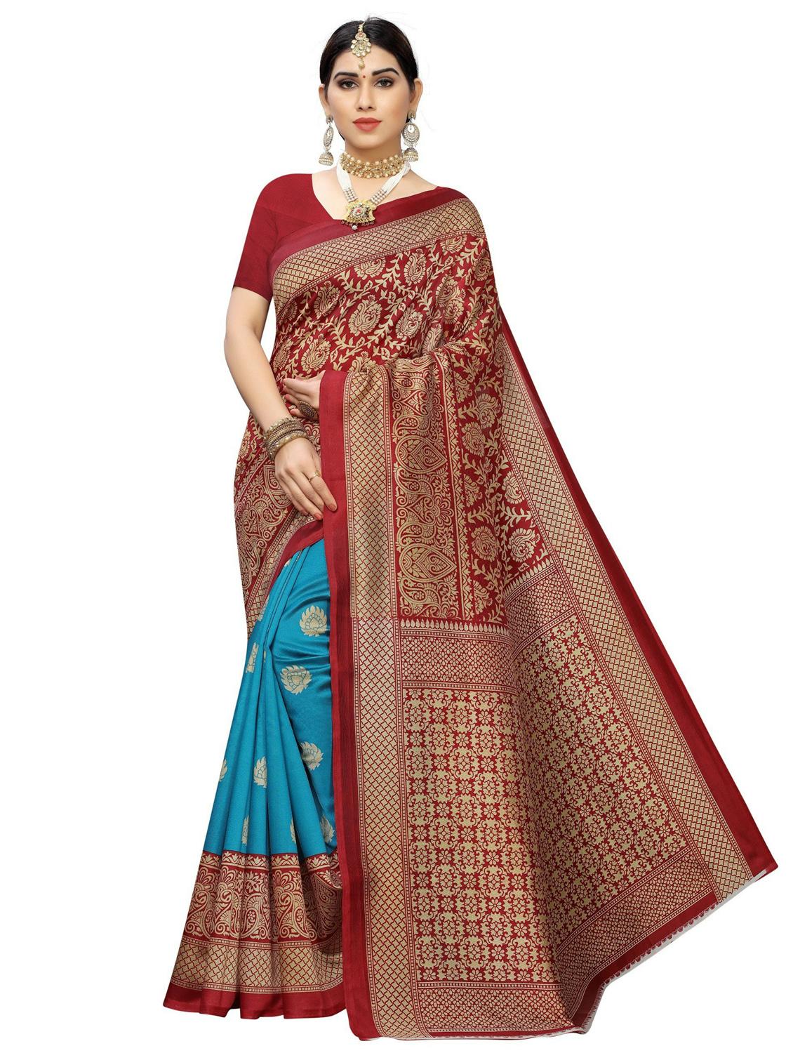 pack of 3 multi colored combo saree with blouse - 20875649 - Standard Image - 5