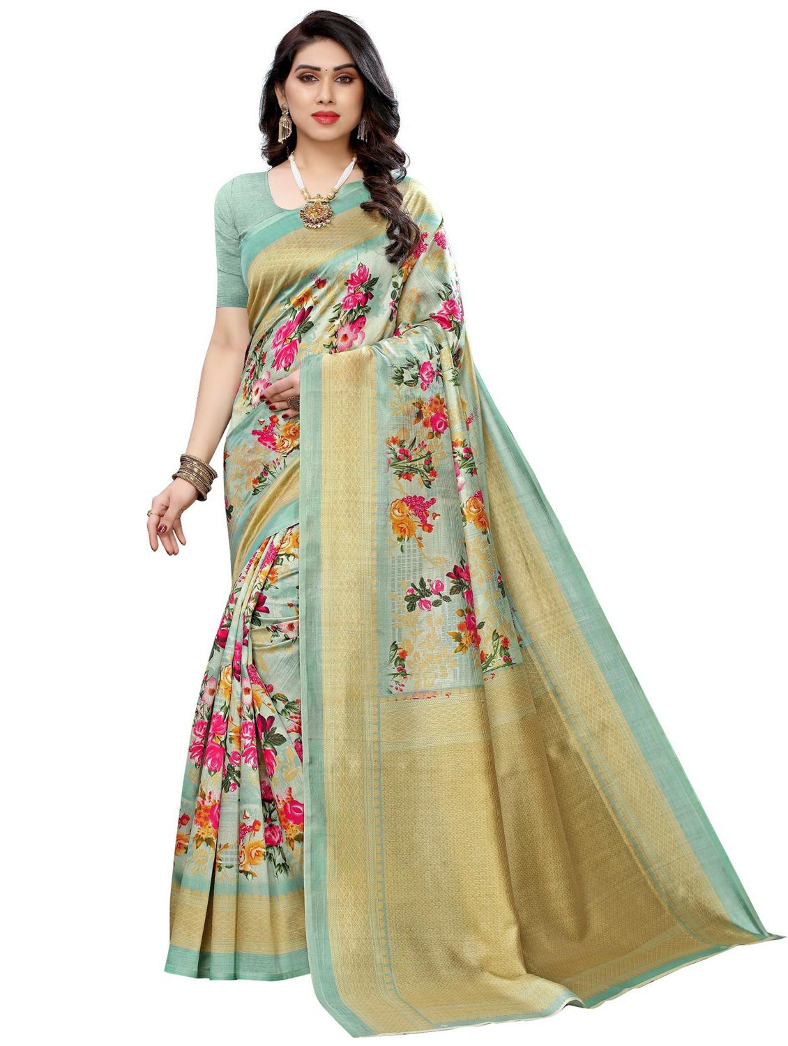 pack of 3 multi colored combo saree with blouse - 20875656 - Standard Image - 5